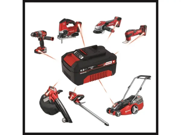 Einhell Power X Change starter kit test: 18V 4Ah batteri og oplader - Billede 3