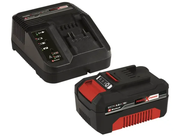 Einhell Power X Change starter kit test: 18V 4Ah batteri og oplader